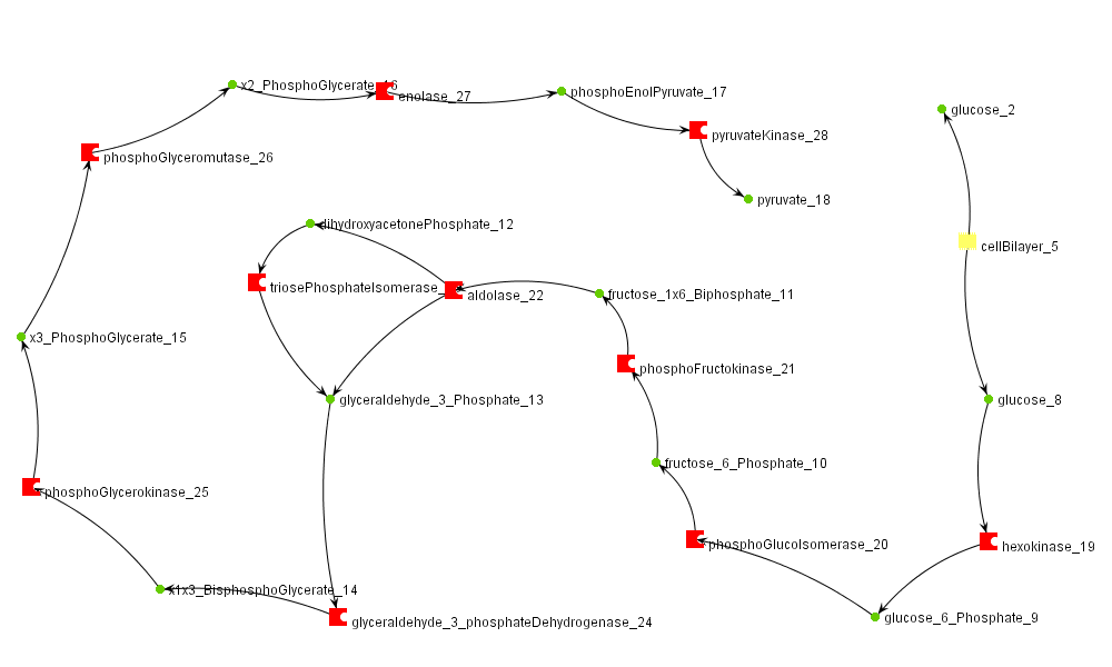 Cell - Network Graph using JFreeChart